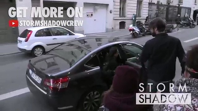 Robert Pattinson and FKA Twigs arrive at Casino de Paris 4/03/2015