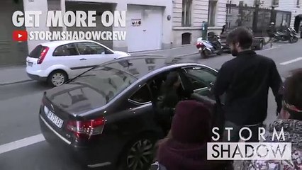 Robert Pattinson and FKA Twigs arrive at Casino de Paris 4/03/2015