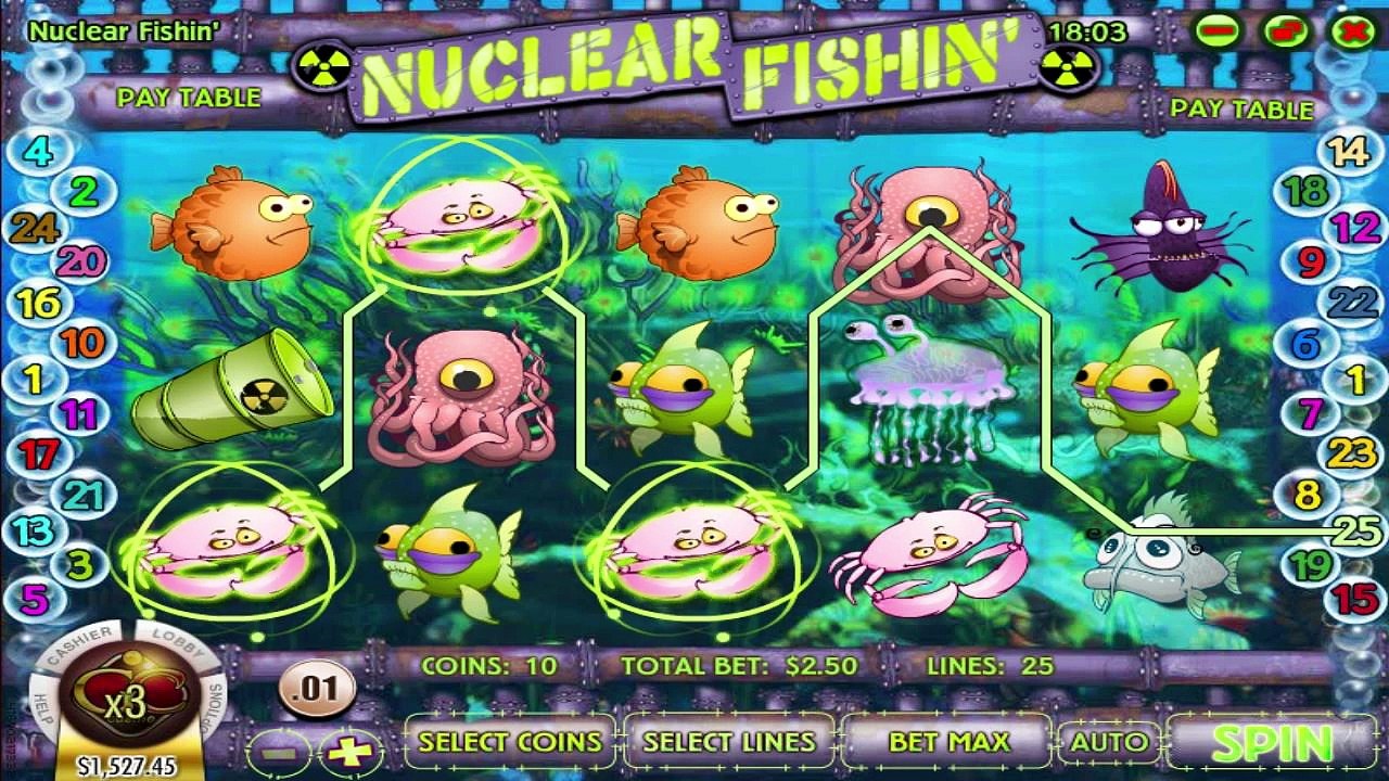 Nuclear Fishing ™ free slots machine game preview by Slotozilla.com