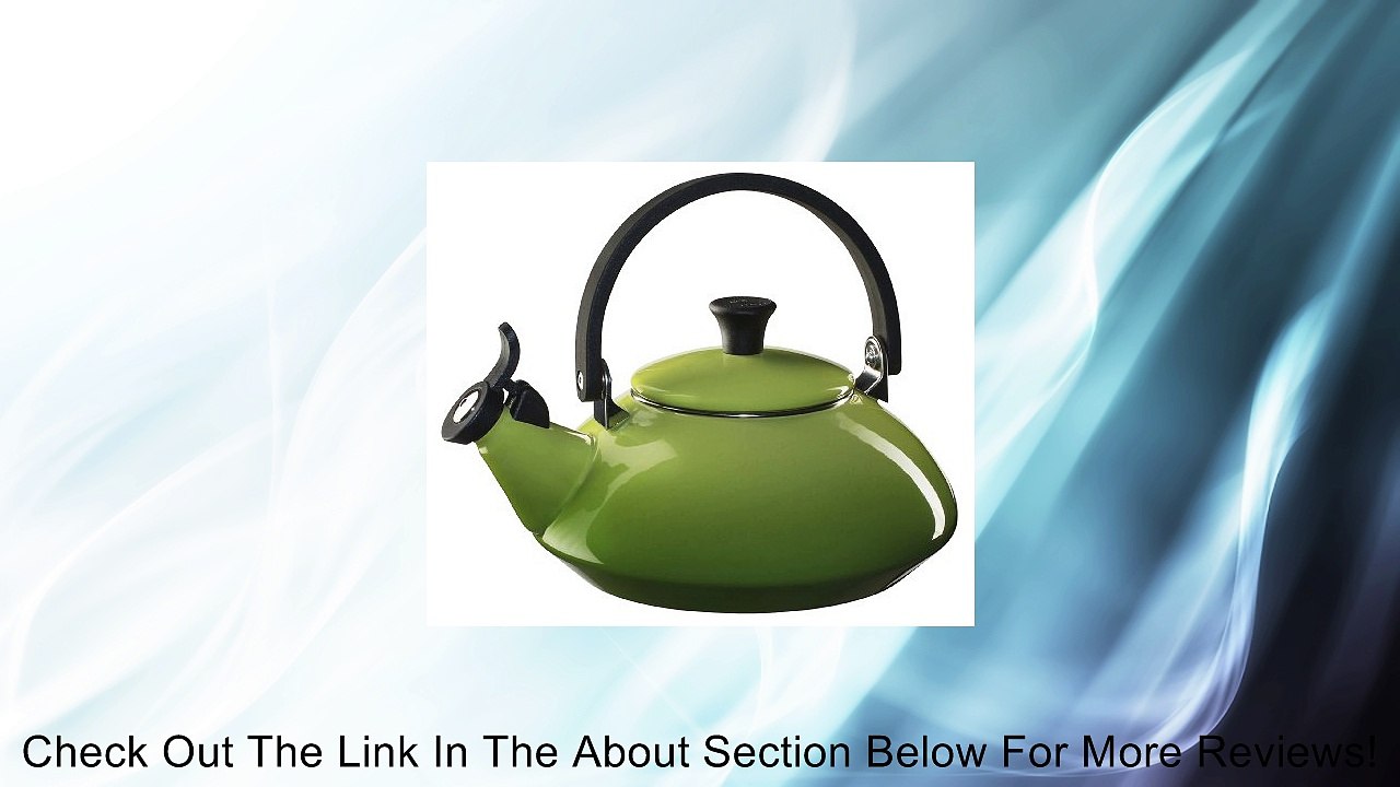 Le Creuset Enameled Steel Zen Tea Kettle, 1-2/3-Quart, Palm Review