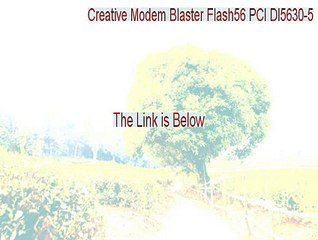 Creative Modem Blaster Flash56 PCI DI5630-5 Full [Instant Download 2015]