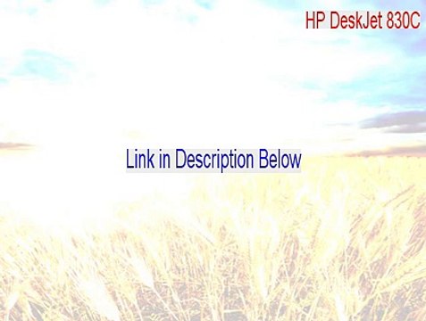 HP DeskJet 830C Full Download (HP DeskJet 830Chp deskjet 830c)