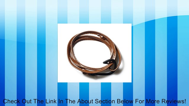VIRGINSTONE Black Fish Hook Alloy Bracelets on Colorful Leather Review