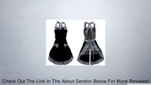 E-CART Womens Ladies Cute Lovely Bowknot Kitchen Fashion Flirty Apron Fancy Maid Set Apron (Black Black) Review