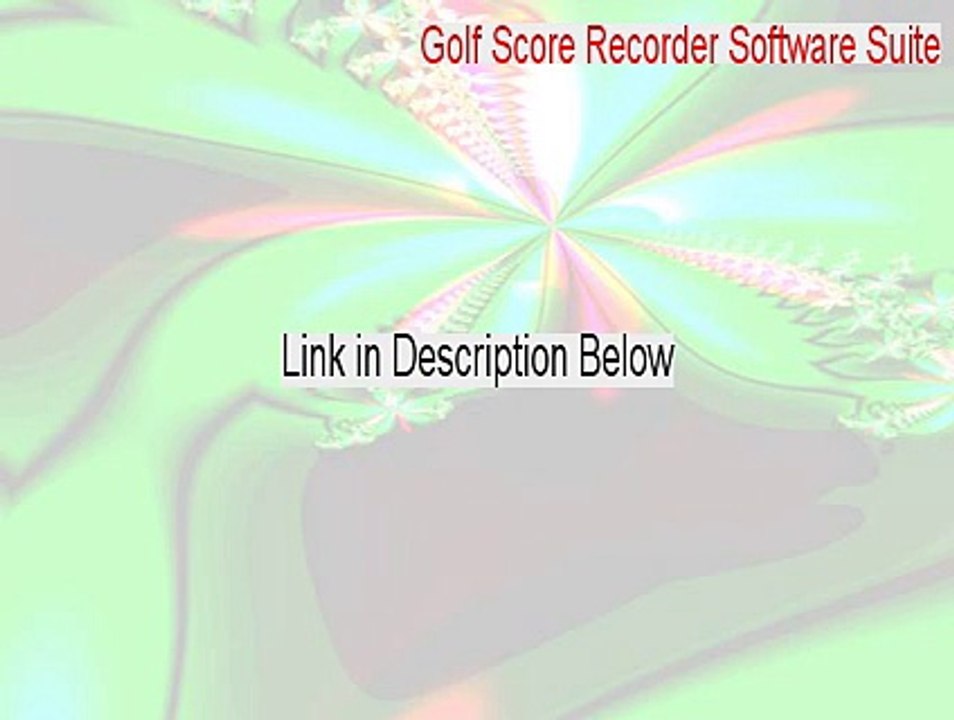 Golf Score Recorder Software Suite Serial - golf score recorder software suite [2015]