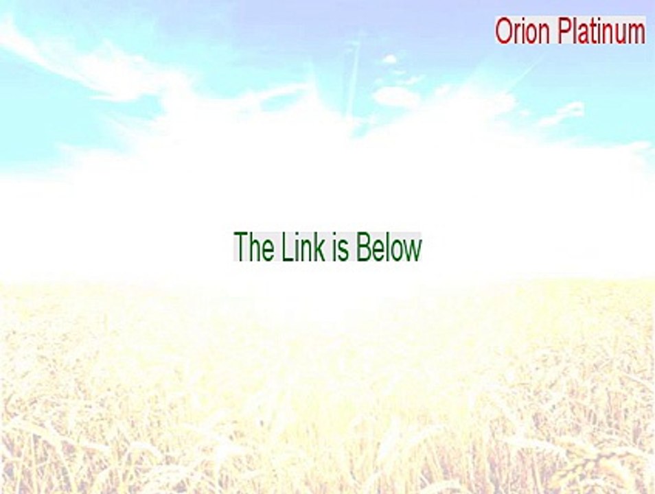 Orion Platinum Cracked [Download Now]