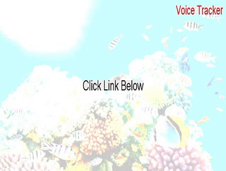 Voice Tracker Keygen - Instant Download