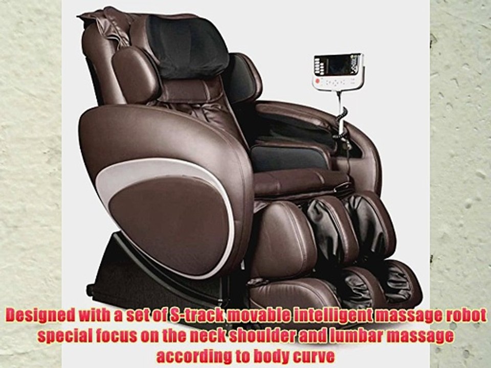 Osaki OS-4000 Zero Gravity Massage Chair Brown Black Recliner STrack OS4000