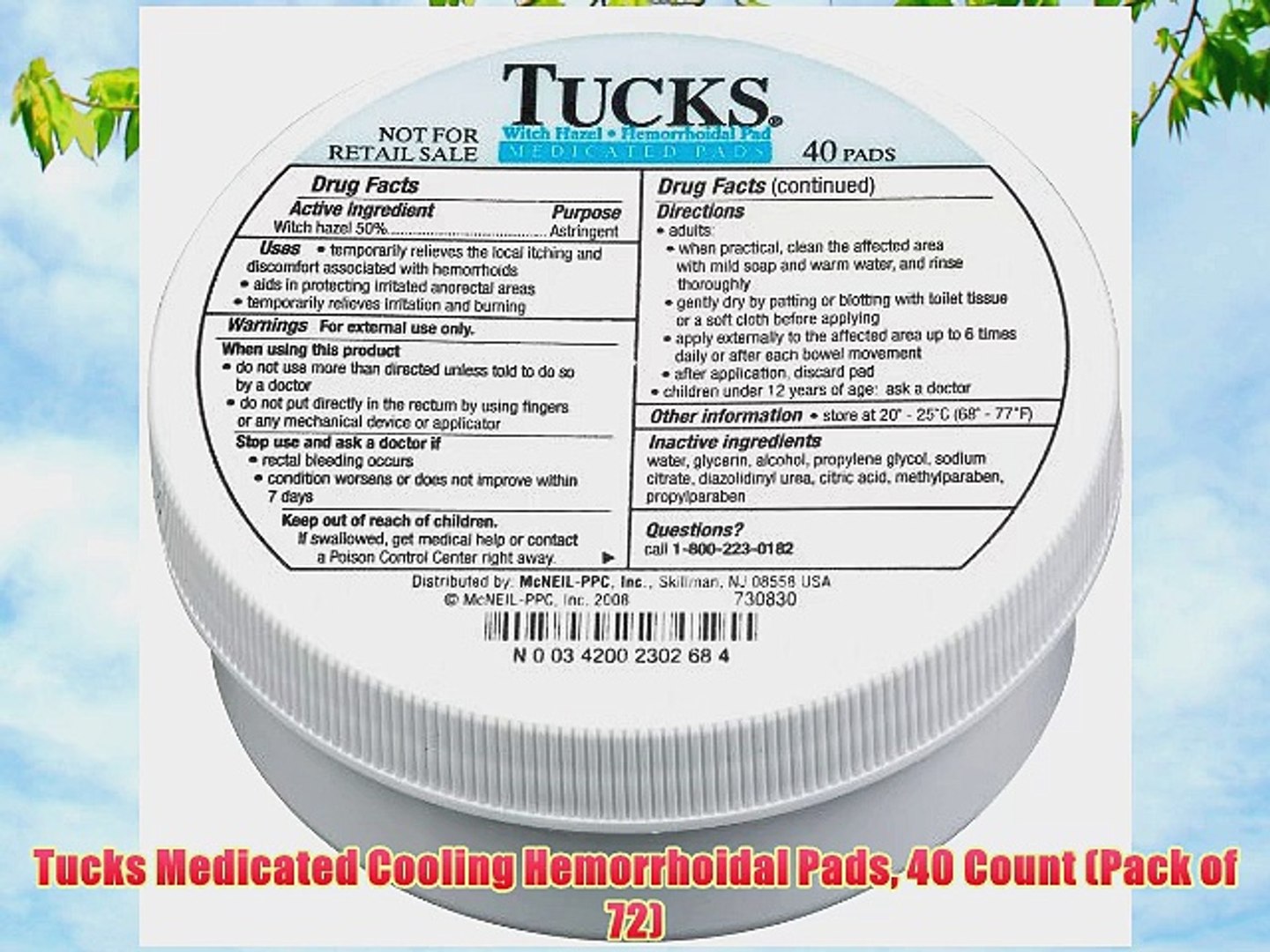 Tucks Medicated Cooling Hemorrhoidal Pads 40 count 