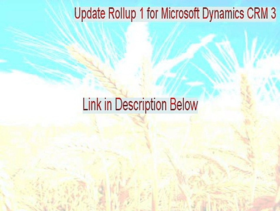 Update Rollup 1 for Microsoft Dynamics CRM 3.0 (KB922815) Crack - Download Now 2015