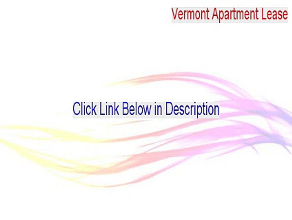 Vermont Apartment Lease Free Download - Legit Download [2015]