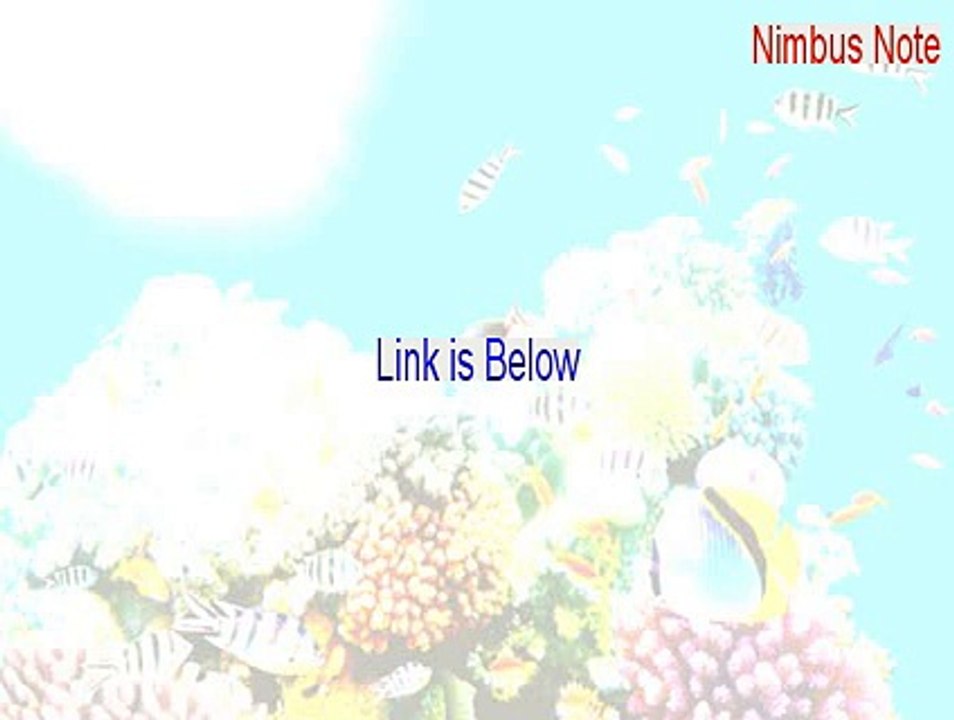Nimbus Note Serial - Free Download [2015]