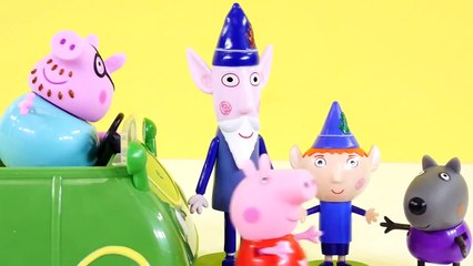 Holiday Peppa Pig Sunshine Car Giant Moon Dough Surprise Egg Ben & Holly's Little Kingdom