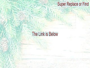 Super Replace or Find Serial - Instant Download [2015]