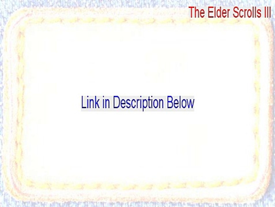 The Elder Scrolls III: Morrowind Rafer Sands of an Era Download (Download Now)