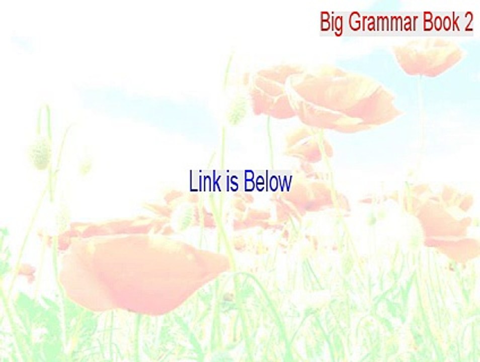 Big Grammar Book 2 Download [big grammar book 2]