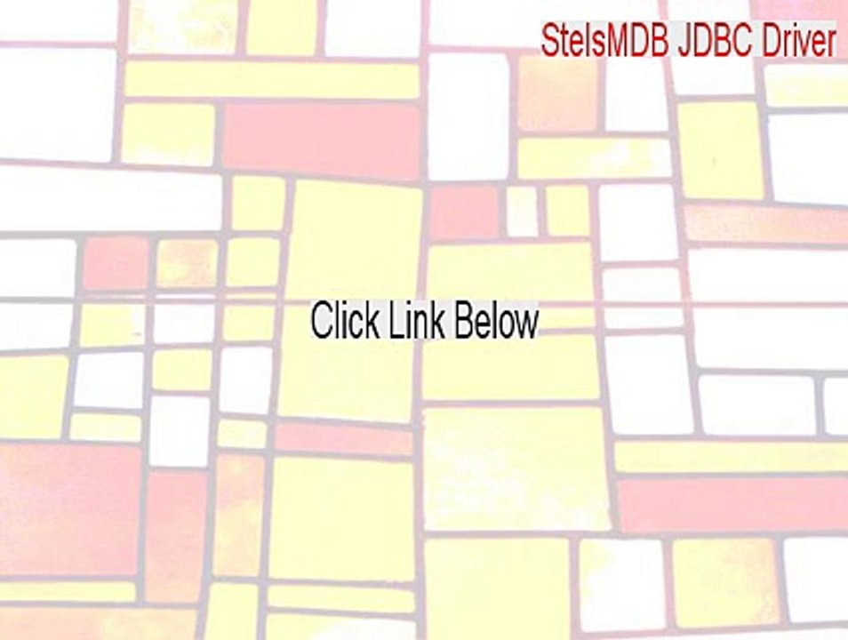 StelsMDB JDBC Driver Download (Instant Download 2015)