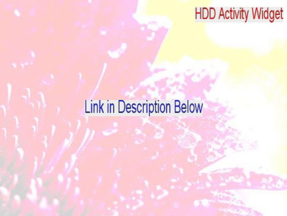 HDD Activity Widget Crack [Download Now 2015]