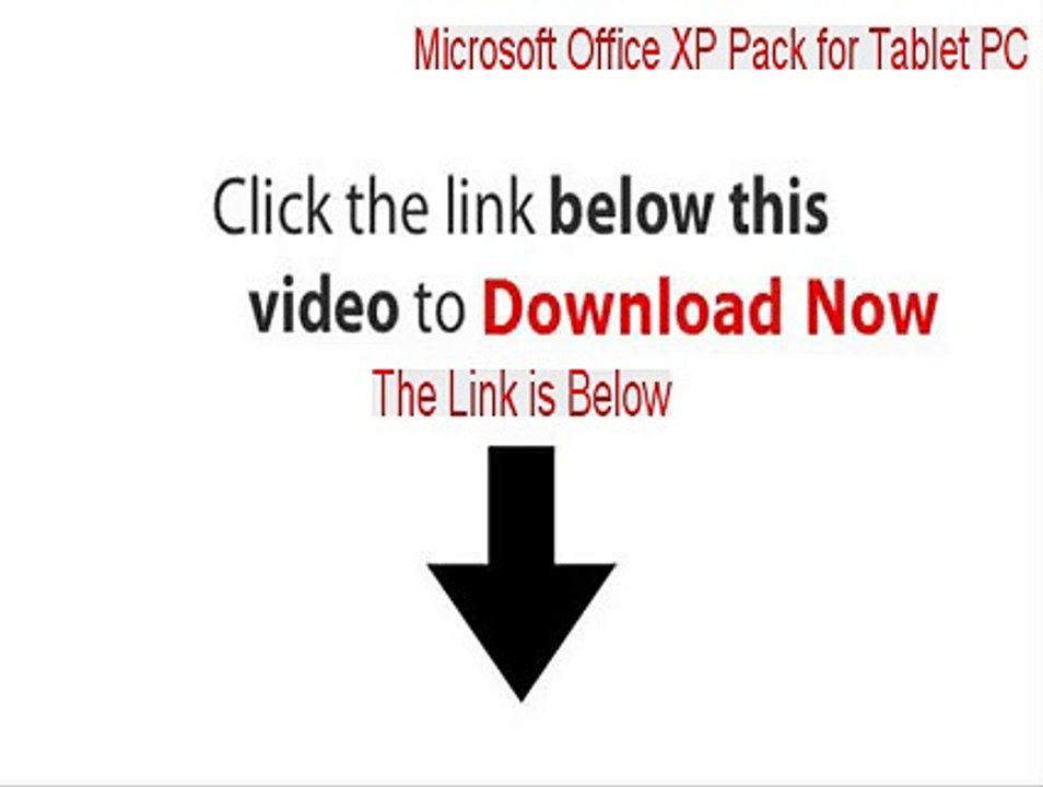 Microsoft Office XP Pack for Tablet PC (Tablet Pack) Free Download [Legit Download]