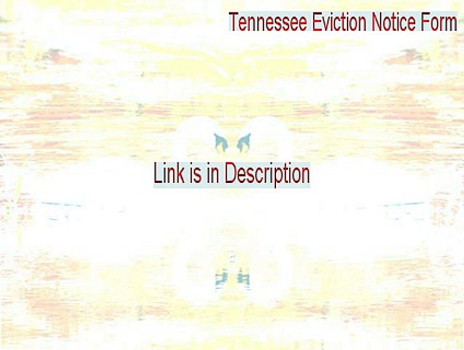 Tennessee Eviction Notice Form Crack [Instant Download 2015]
