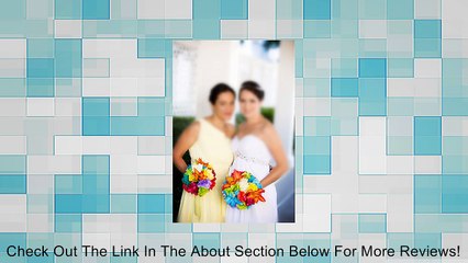 8" Colorful Wedding Bouquet-perfect for Rainbow Wedding Theme Review