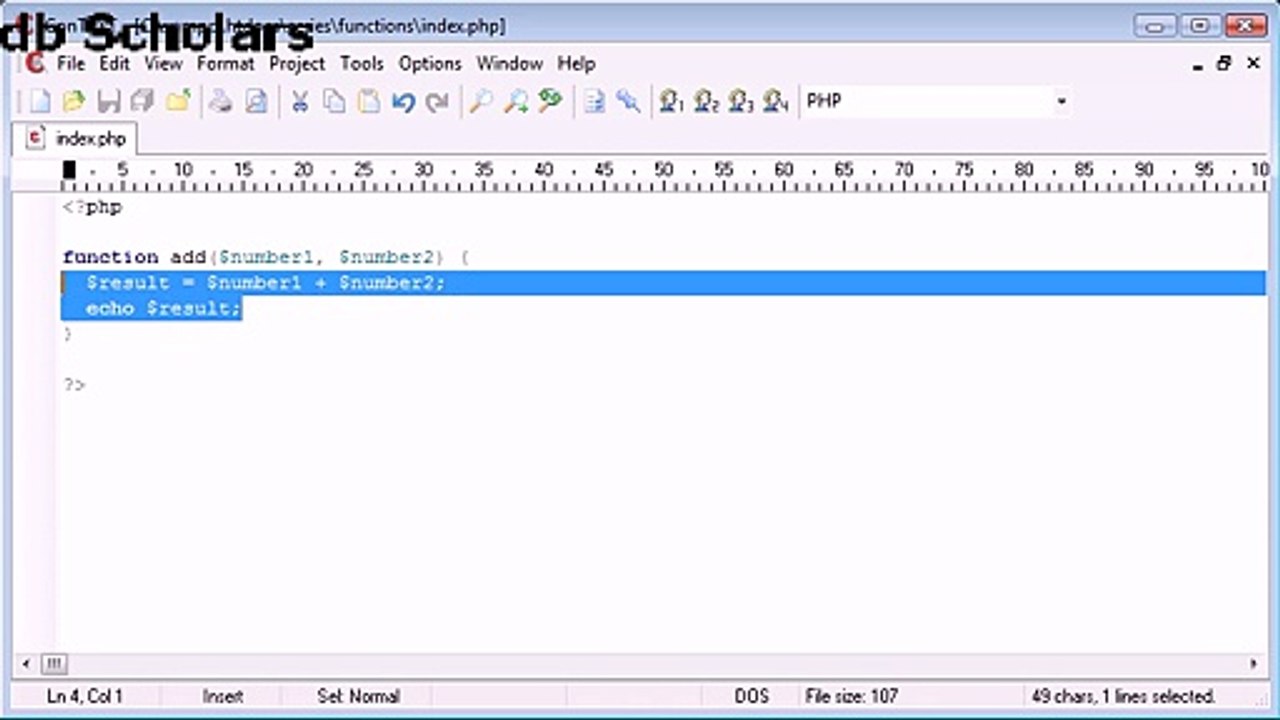 PHP Lecture (32)  Functions with a Return Value_x264