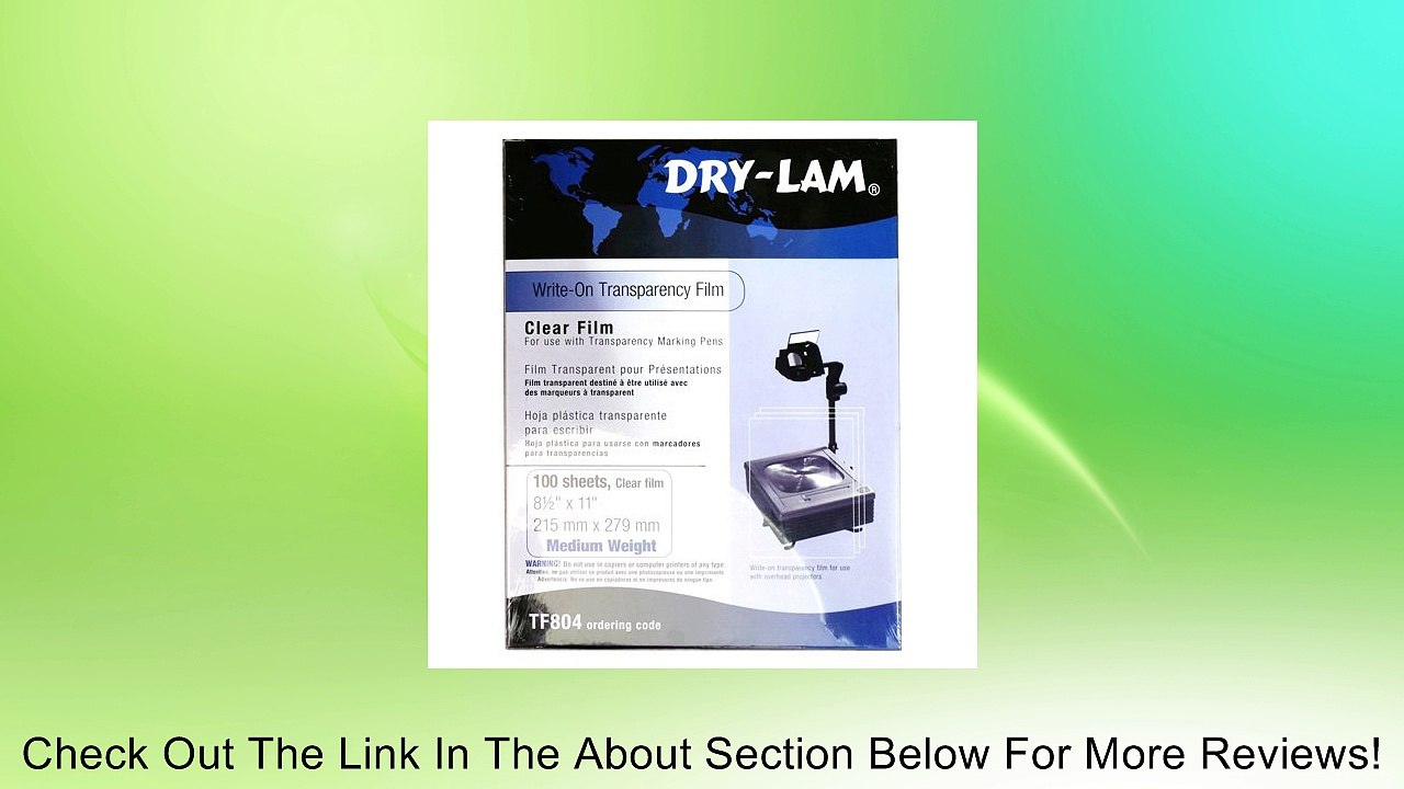 Write-On Transparencies 7 Mil (Qty 100) Review