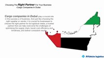 Choosing The Right Cargo Companies In Dubai