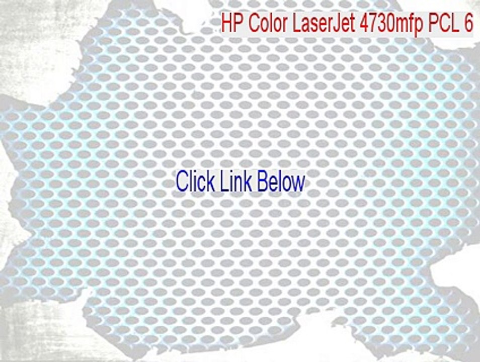 HP Color LaserJet 4730mfp PCL 6 (Black) Key Gen [Legit Download 2015]