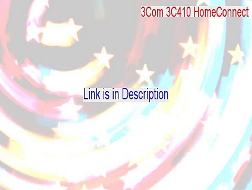 3Com 3C410 HomeConnect(tm) 10X Keygen (Download Here)