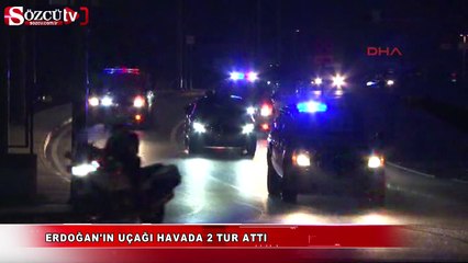 Uçak pistte kaldı Erdoğan bekledi