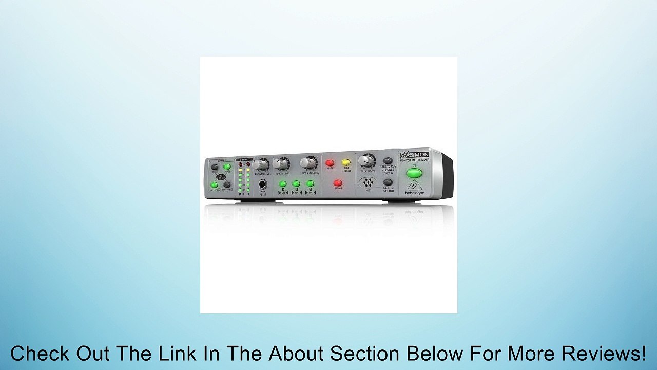 Behringer MINI MON MON800 Ultra-Compact Stereo Monitor Matrix Mixer Review