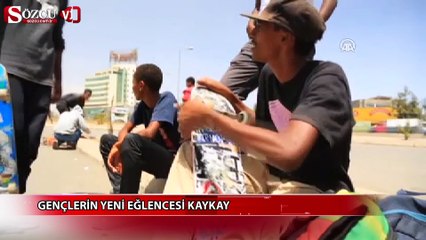 Gençlerin yeni eğlencesi "kaykay"