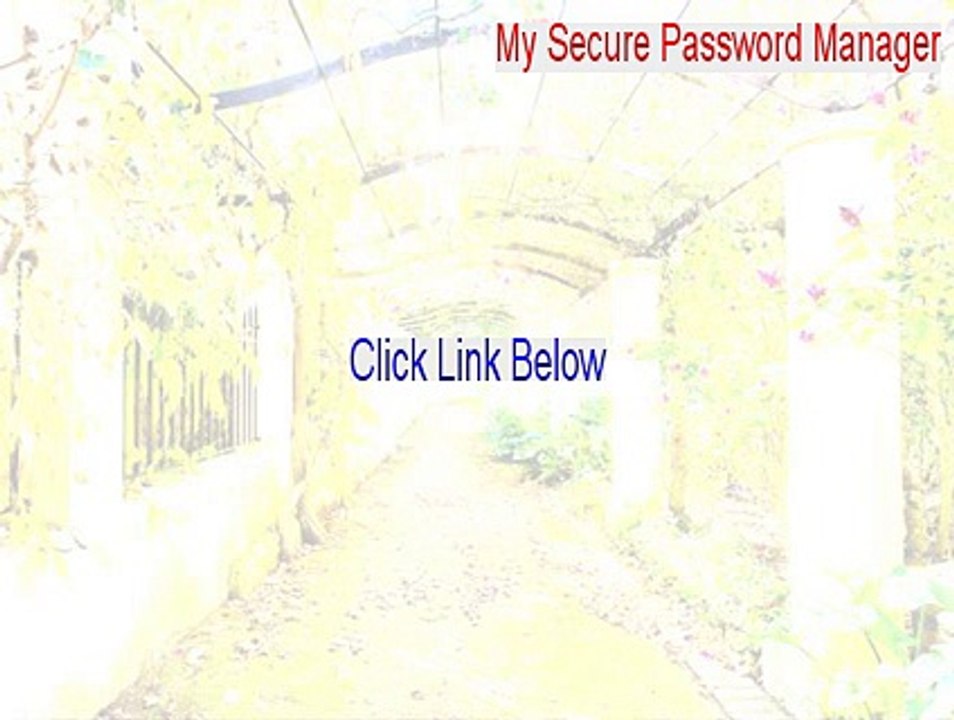 My Secure Password Manager Download (Free Download 2015)