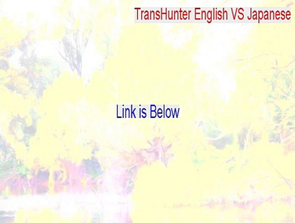TransHunter English VS Japanese Cracked - Free Download (2015)