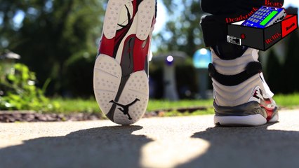 Jordan 8 Bugs Bunny on feet