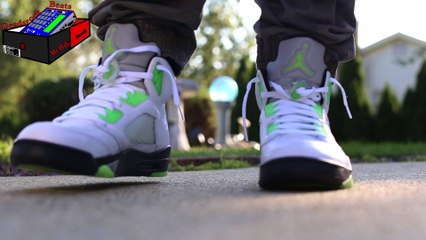 Jordan 5 Quai 54 on feet