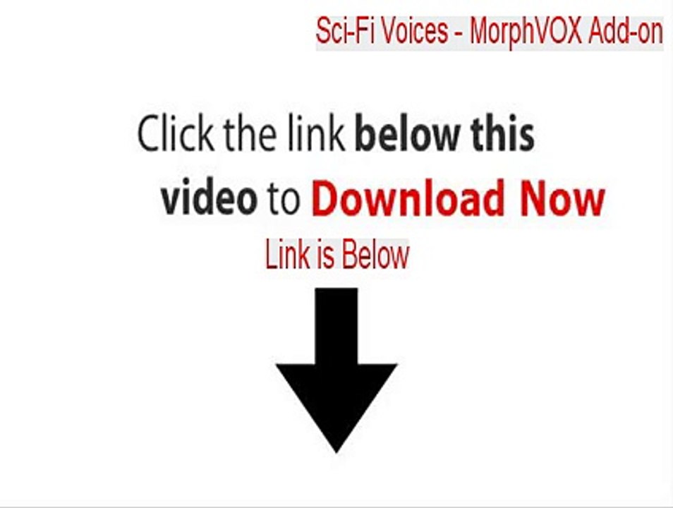 Sci-Fi Voices - MorphVOX Add-on Serial (Free Download)