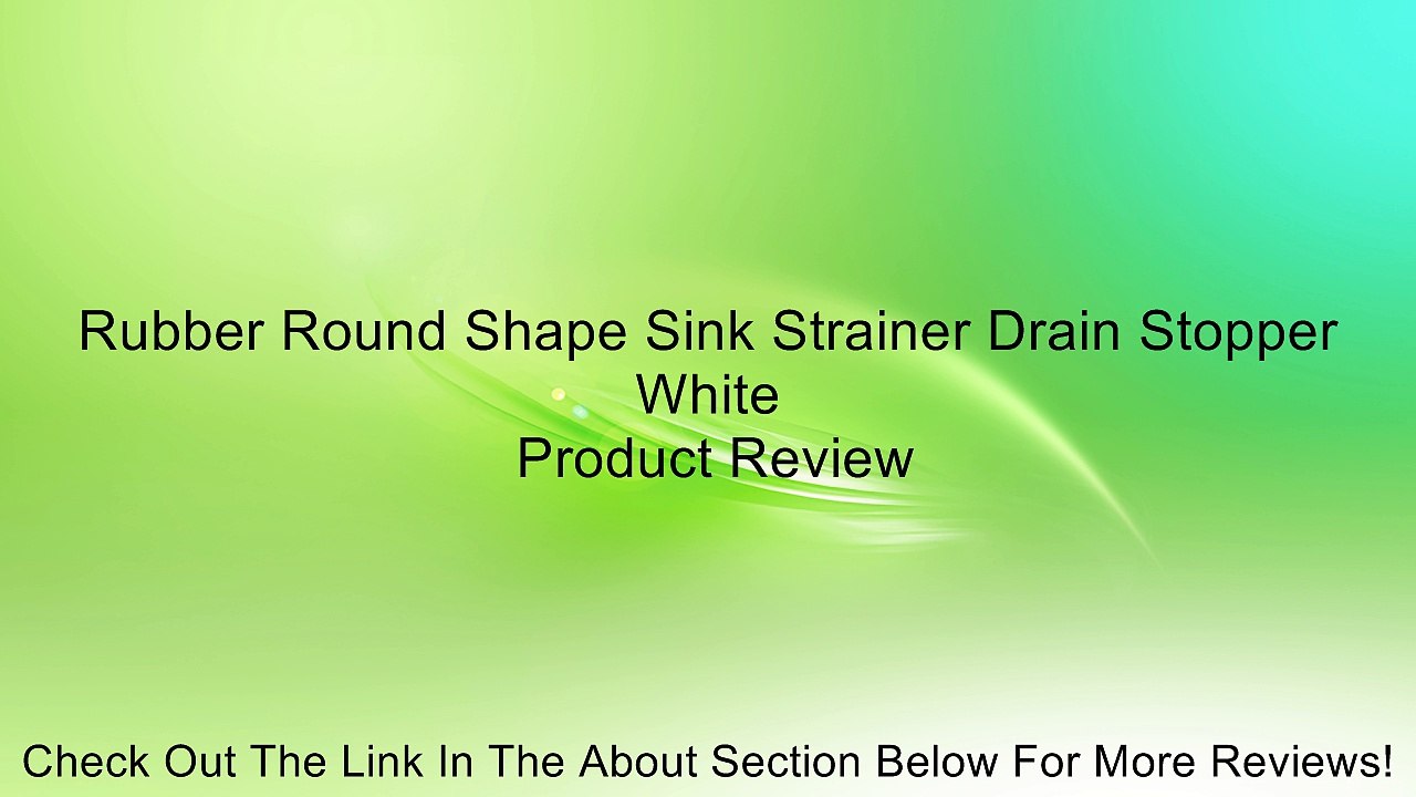 Rubber Round Shape Sink Strainer Drain Stopper White Review