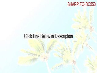 SHARP FO-DC550 Cracked [Download Here]
