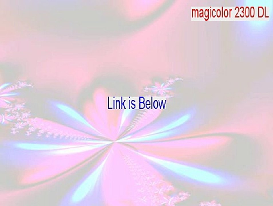 magicolor 2300 DL Full - Free Download