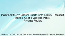 Magiftbox Men's Casual Sports Sets Athletic Tracksuit Hoodie Coat & Jogging Pants Review