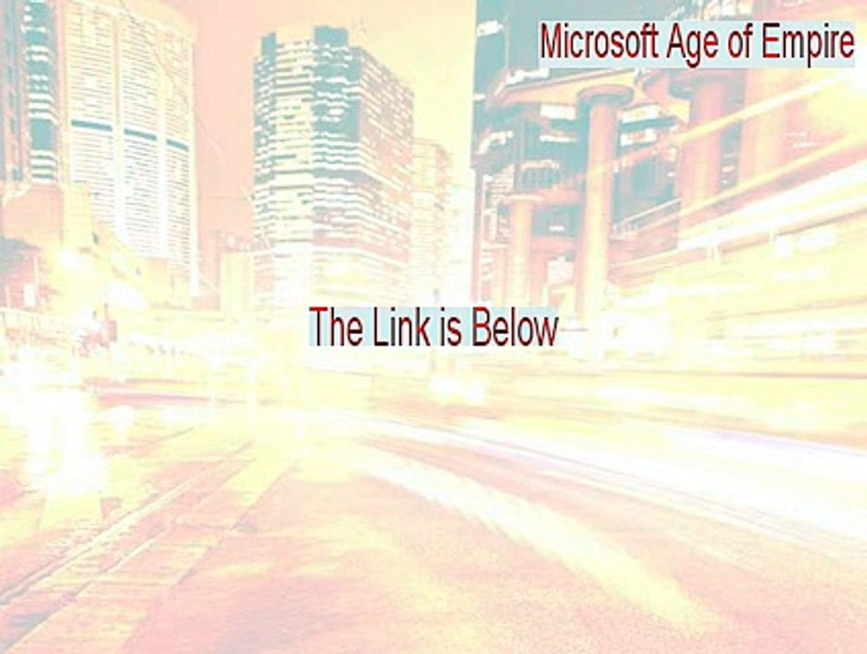 Microsoft Age of Empire Full Download [Legit Download 2015]