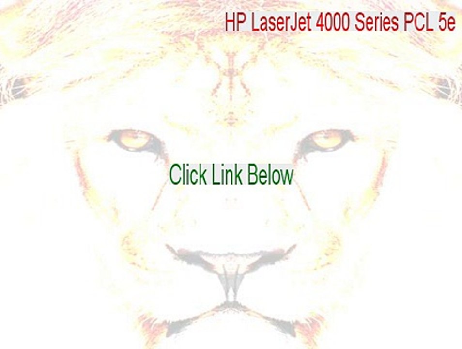 HP LaserJet 4000 Series PCL 5e Free Download - hp laserjet 4000 series pcl 5 driver (2015)