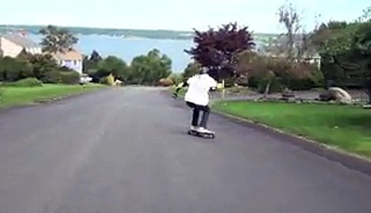 Skating Into a Parked Car!