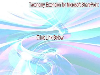 Taxonomy Extension for Microsoft SharePoint Full [Instant Download]