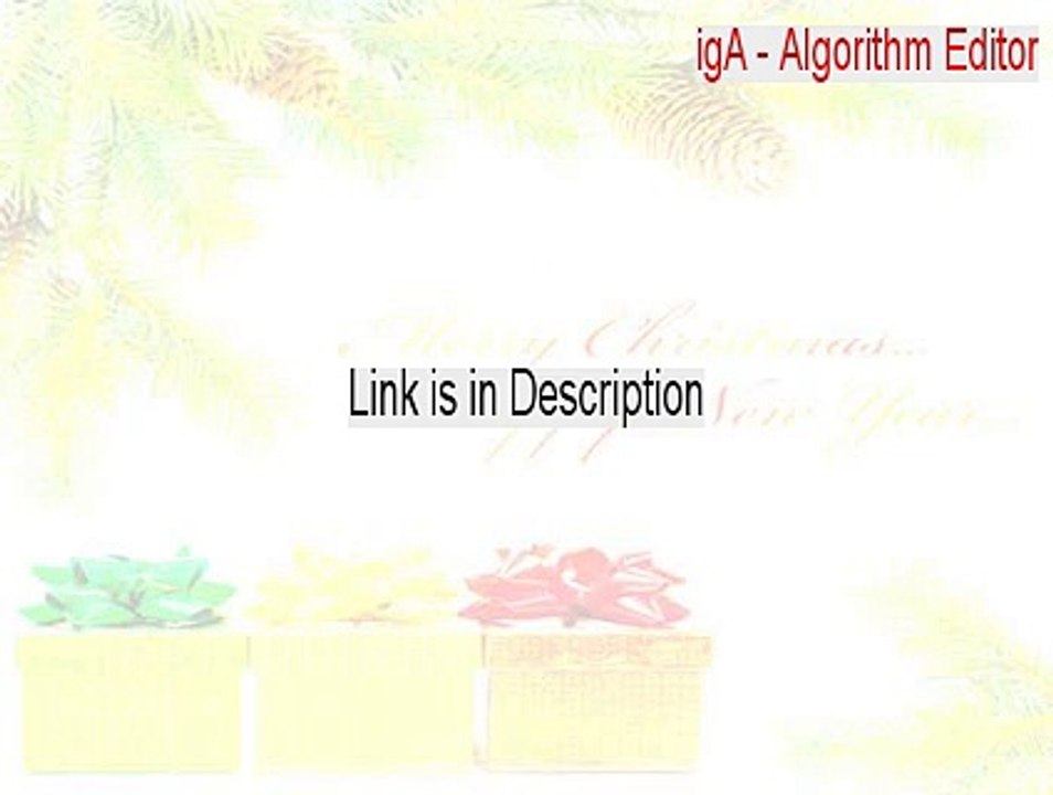 igA - Algorithm Editor Cracked [igA - Algorithm Editor 2015]