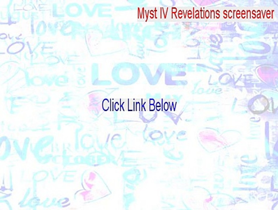 Myst IV Revelations screensaver Download Free - Myst IV Revelations screensaver (2015)