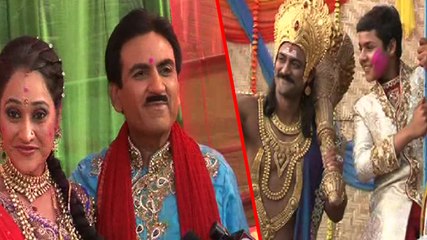 Jetha Lal, Daya Bhabhi, Yamraj, HOLI Masti Video !!