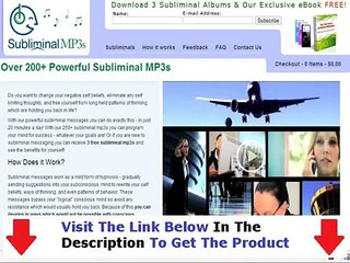 Subliminal Mp3s Review + Discount Link Bonus + Discount